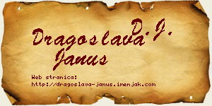 Dragoslava Janus vizit kartica